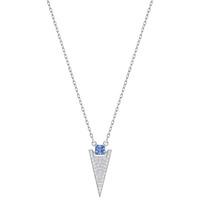 swarovski funk clear blue crystal triangle necklace 5249351