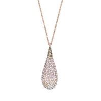 swarovski abstract rose gold torpedo pendant 5046999