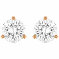 Swarovski Rose Gold Plated Solitaire Stud Earrings 5112156