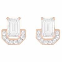 Swarovski Gallery Rose Gold Plated Square Crystal Earrings 5291013