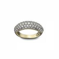 swarovski ladies maeva gold plated white pave ring 1062726 52