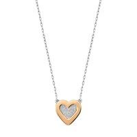 Swarovski Cupid Crystal Heart Rose Gold Plated Necklace 5182088
