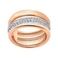 Swarovski Rose Gold Tone Exact Ring