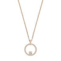 swarovski creativity circle rose gold plated pendant