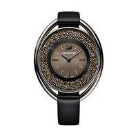 Swarovski Crystalline Oval Black Tone Watch