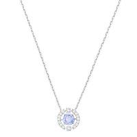 Swarovski Sparkling Dance Blue Round Necklace