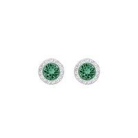Swarovski Angelic Green Crystal Pierced Earrings