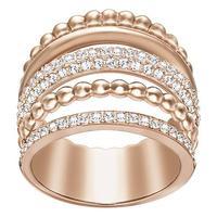Swarovski Rose Gold Plated Multi Band Click Ring