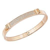 Swarovski Distinct Rose Gold PVD Narrow Bangle