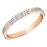 swarovski ethic rose gold pvd narrow bangle