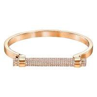 swarovski friend rose gold plated bangle m