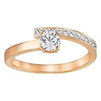 Swarovski Fresh Rose Gold Plated Crystal Ring