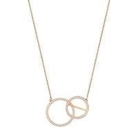 Swarovski Rose Gold Interlocking Circle Necklace