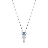 Swarovski Blue Pointed Silver Necklace