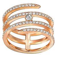 Swarovski Rose Gold Plated Creativity Coiled Ring