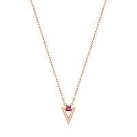 Swarovski Pink Pointed Rose Gold Necklace