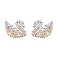 Swarovski Iconic Swan Crystal Pierced Earrings