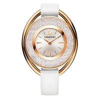 Swarovski Crystalline Oval White Rose Gold Plated Tone Watch