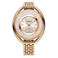 Swarovski Crystalline Oval Rose Gold Tone Bracelet Watch