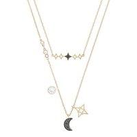 Swarovski Glowing Black Moon Necklace