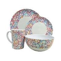 Swirl 16 pce Melamine Set