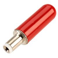 switchcraft s765 dc power plug 21mm red