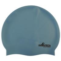 SwimTech Silicone Swim Cap Sky Blue