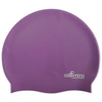 SwimTech Silicone Swim Cap Purple