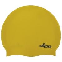 SwimTech Silicone Swim Cap Yellow