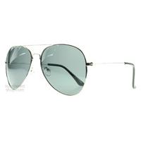 SXUC Pilot Sunglasses Silver CR001 Polariserade 60mm