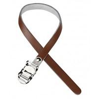 System EX - Leather Toe Straps (Pair) Brown