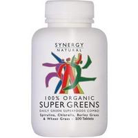 Synergy Organic Super Greens, 100Tabs