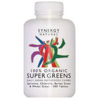 Synergy Natural Organic Super Greens, 500Tabs