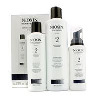 System 2 Kit For Fine & Noticeably Thinning Hair : Cleanser 300ml + Scalp Therapy 150ml + Scalp Trea 3pcs