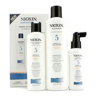 System 5 Kit For Medium to Coarse & Normal to Thin-Looking Hair: Cleanser 300ml + Scalp Therapy 150ml + Scalp Treatment 100ml 3pcs