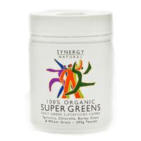 synergy organic super greens powder 200g