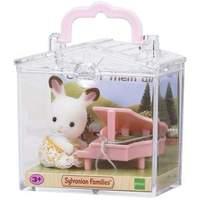 Sylvanian Families Rabbit with Piano Baby Carry Case