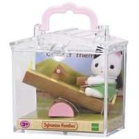sylvanian families cat on see saw baby carry case