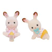 Sylvanian Families Chocolate Rabbit Twin Babies