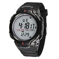 SYNOKE Men\'s Watch Sports Digital Waterproof Wristwatch with Alarm Clock Stopwatch LED Wrist Watch Cool Watch Unique Watch Fashion Watch