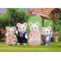 Sylvanian Families White Mouse Family