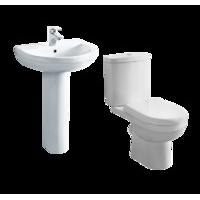 Synergy Full Pedestal Basin and Toilet Suite