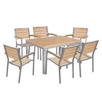 syn teak 6 seater bistro set