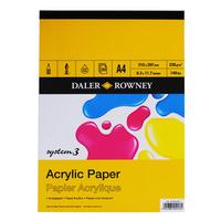 System 3 Acrylic Paper Pads. A4. Each