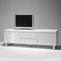 Sydney Lowboard LCD TV Stand In High Gloss White