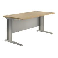 Sylvan Cantilever Deluxe Rectangular Desk Beech 120cm Professional Assembly Included