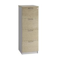 Sylvan 4 Draw Filing Cabinet Natural Oak Professional Assembly Included