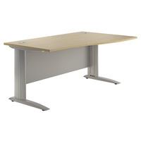 Sylvan Cantilever Premium Wave Desk Maple Right Hand 160cm Self Assembly Required