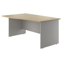 sylvan panel end wave desk maple left hand 120cm professional assembly ...