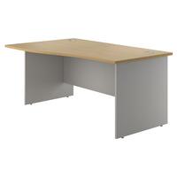 Sylvan Panel End Wave Desk Beech Left Hand 160cm Self Assembly Required